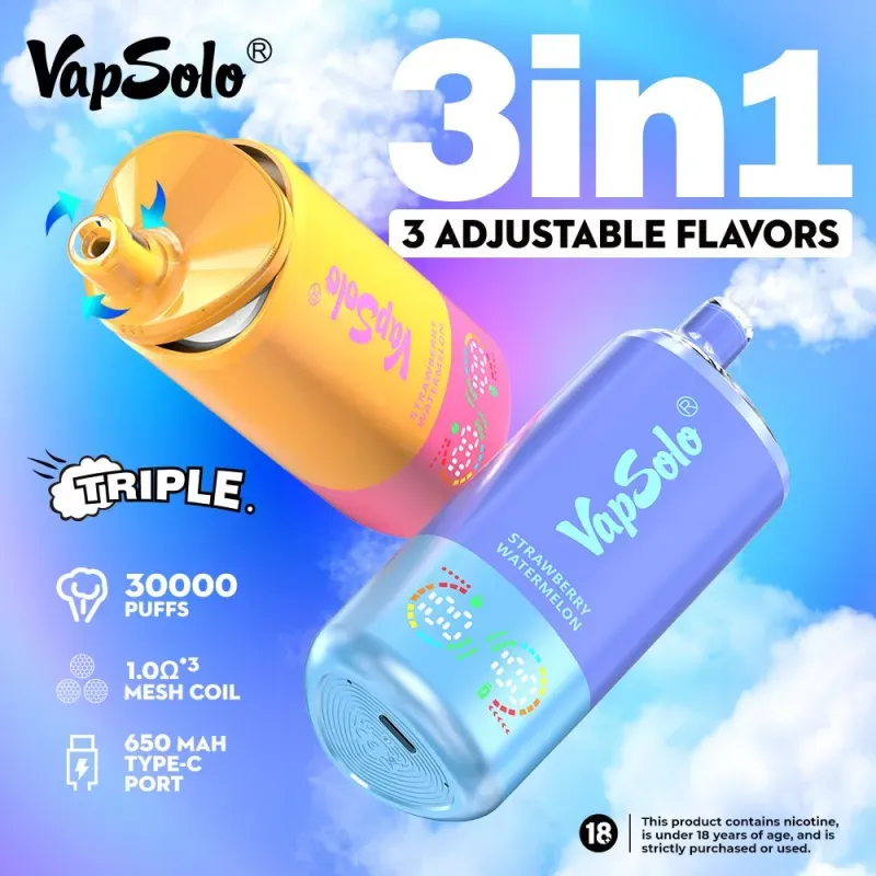 Vapsolo Triple 30000 Puffs recenzija: Iskren pogled na 3-u-1 Vape zasnovan na...