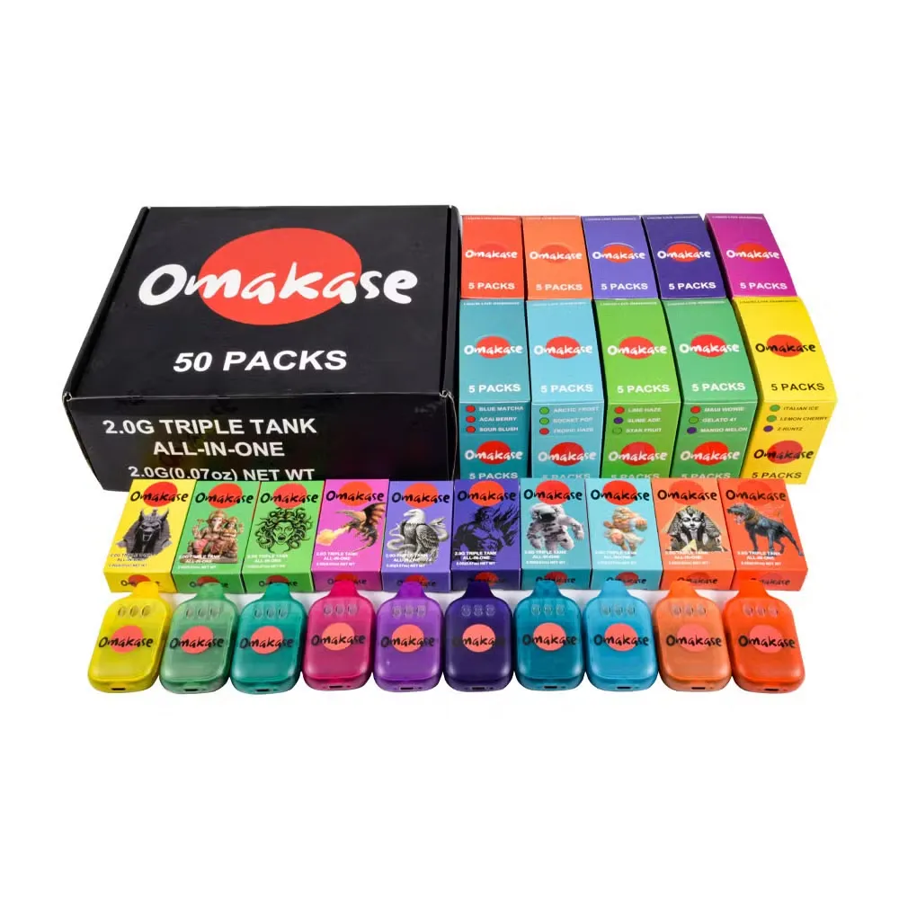 Empty Omakase 2g sa ekranom za jednokratnu upotrebu Vape olovke
