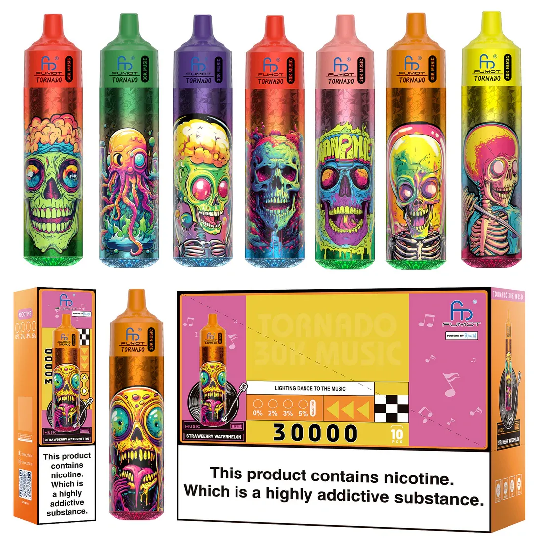 Šta je Fumot RandM Tornado 30000? Duboko zaronite u 30.000 Puff Music Vape