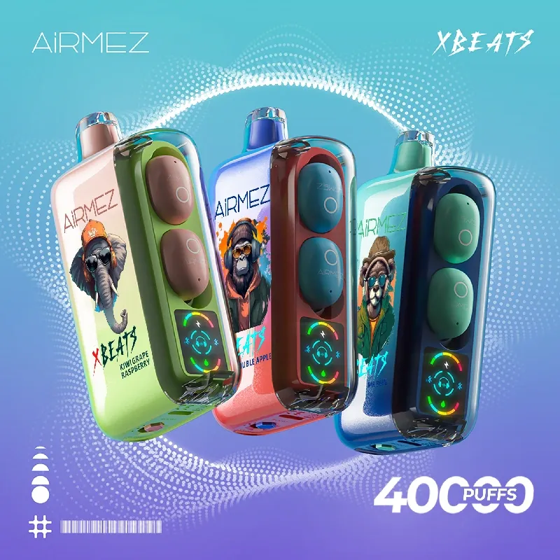 Puff 40k Airmez Xbeats 40000 Puffs Smart Screen Vape za jednokratnu upotrebu